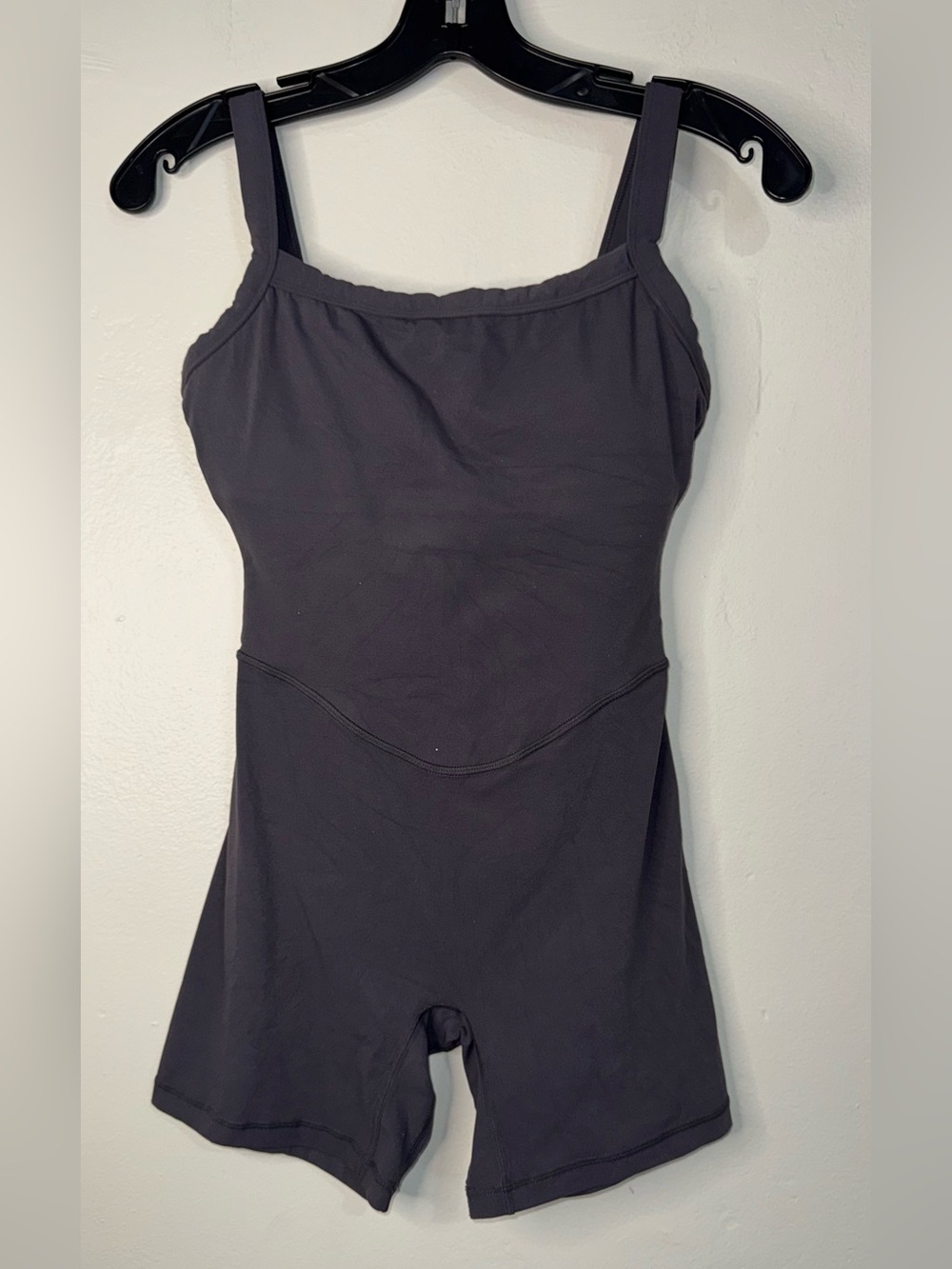 Vitality Black Shaping Bodysuit Romper with Supportive Straps